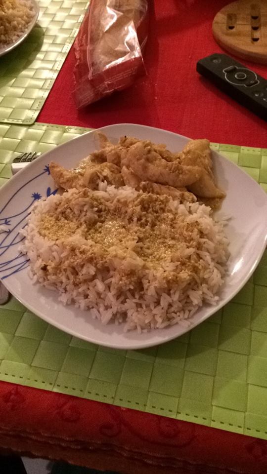 Poulet au curry coco