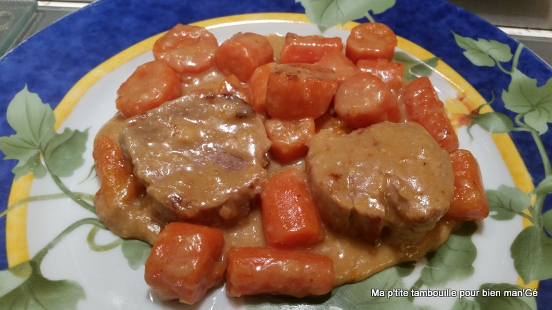 Filet mignon et carottes au Maroilles