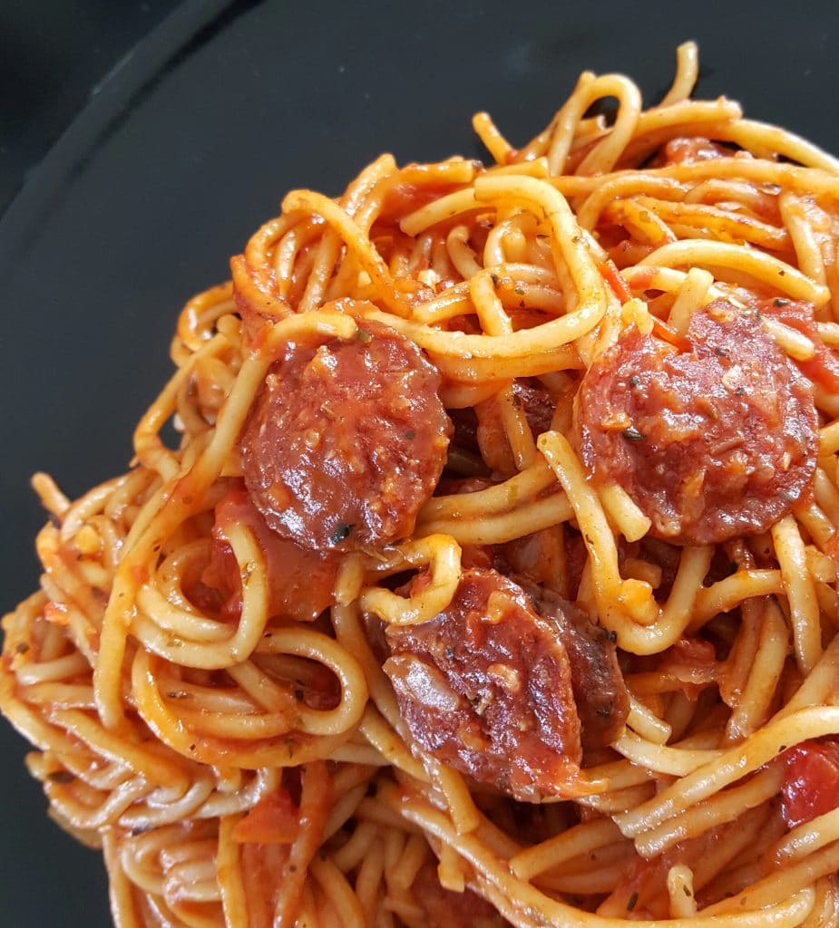 Spaghetti au chorizo | Recettes Cookeo