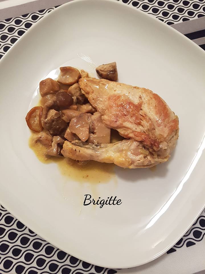 Suprême De Pintade Au Champagne Et Champignons - Recette Cookeo