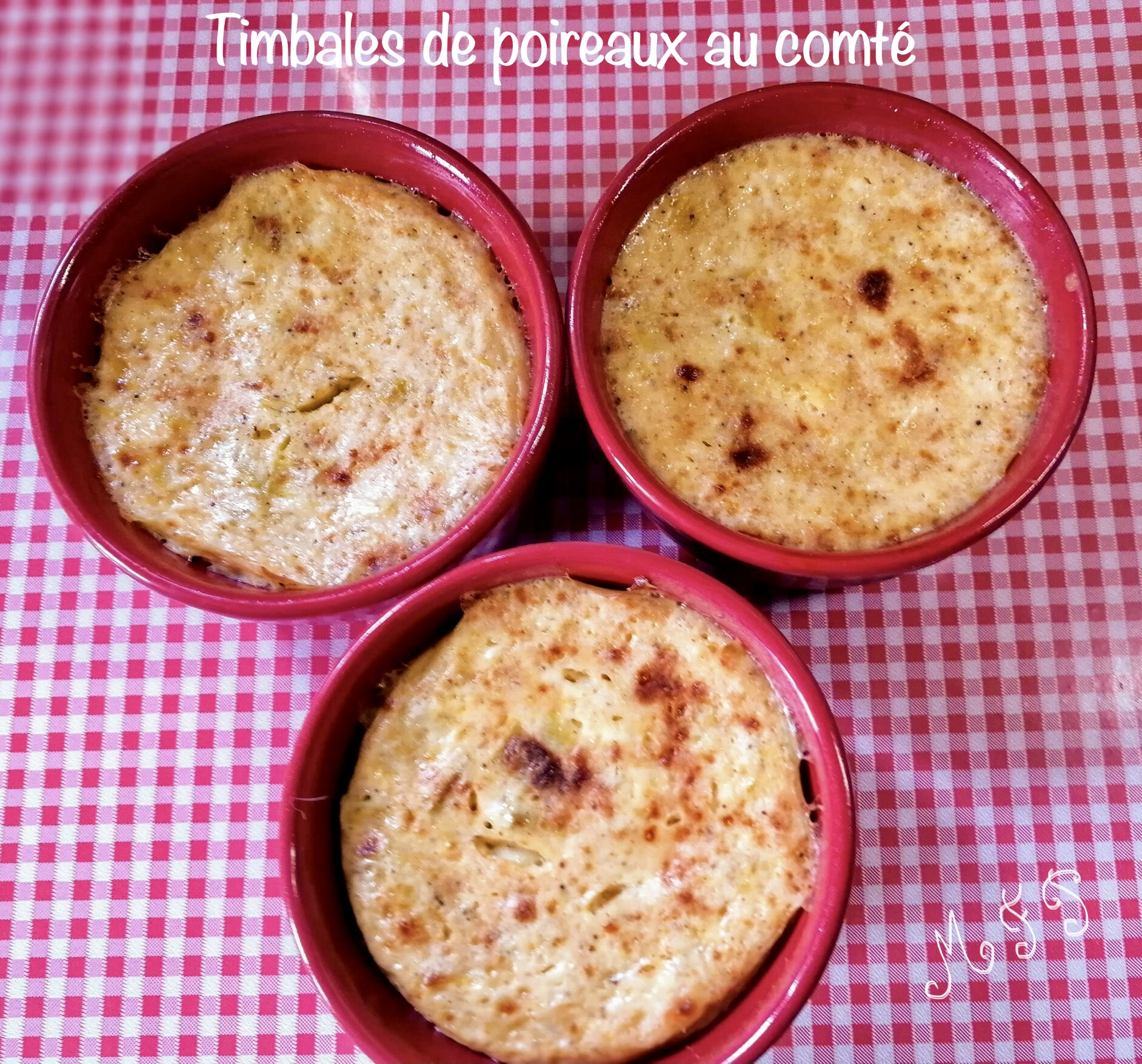 Timbales de poireaux au comté