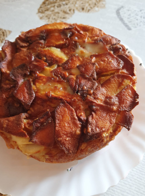 Gâteau aux pommes au Cookeo avec l'Extra Crisp - Les recettes de Zaza .