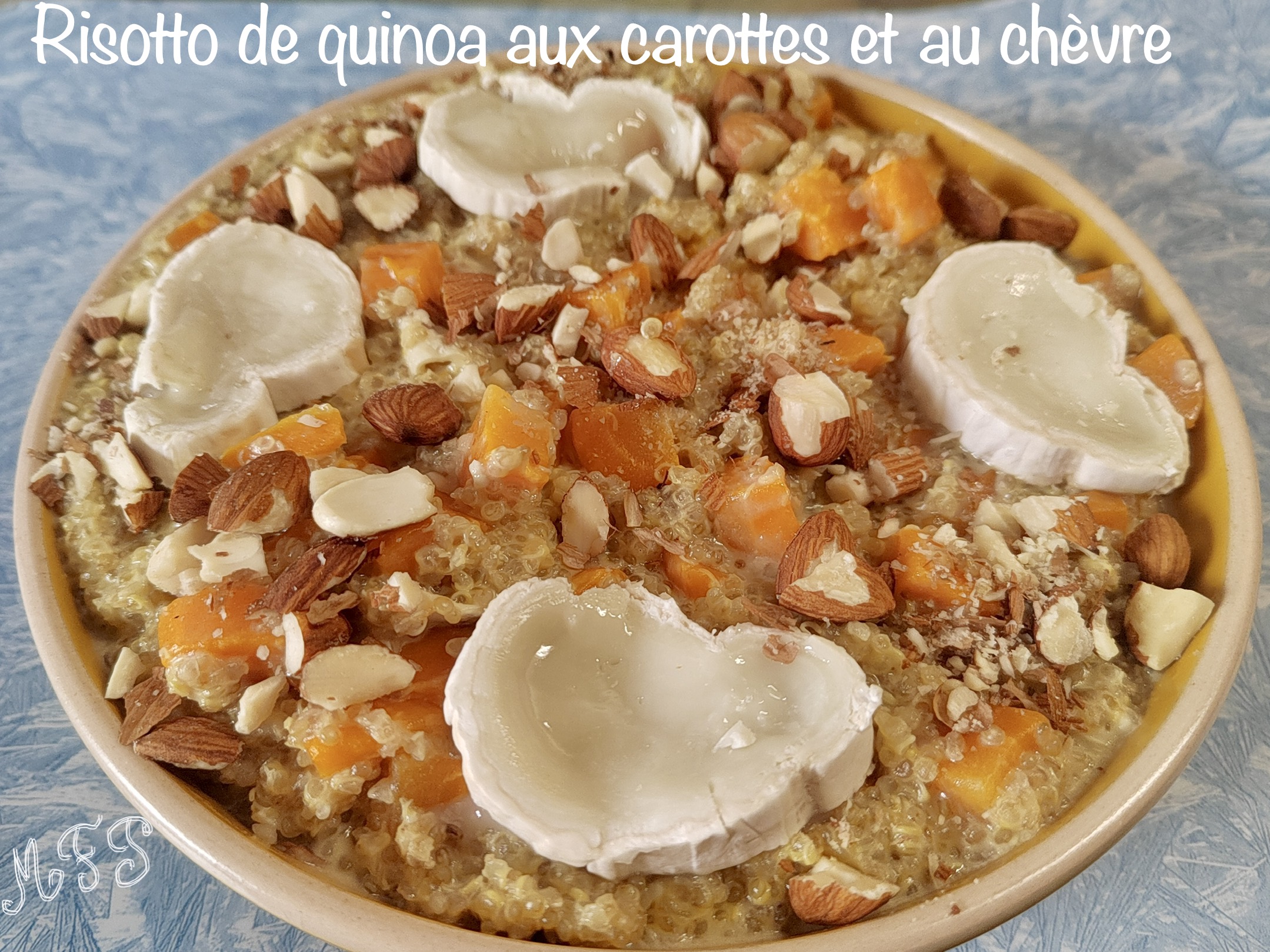 Risotto de quinoa aux carottes et chèvre